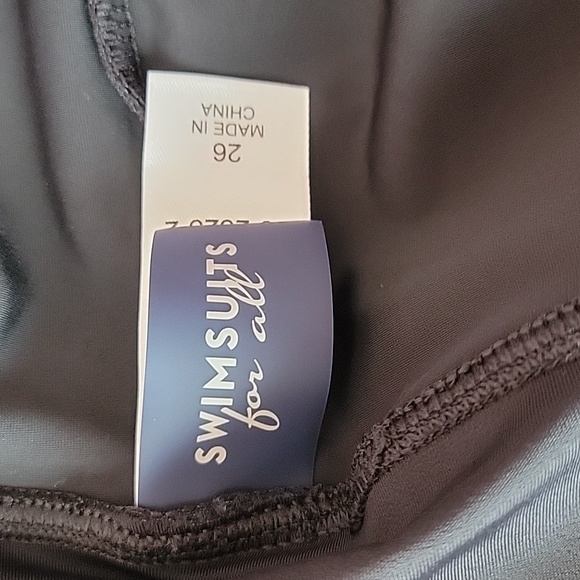 SWIMSUIT for all BLACK ZIP-POCKET SWIM SKORT  / 26. - Picture 9 of 12